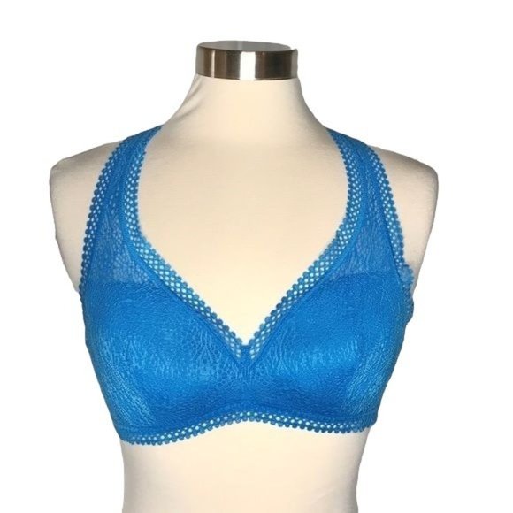 Victoria’s Secret M lace bra letter blue - Picture 2 of 7